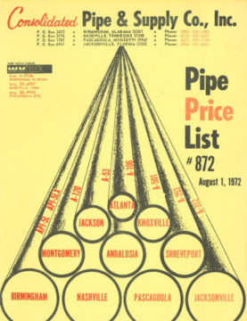 Our Price List from 1972